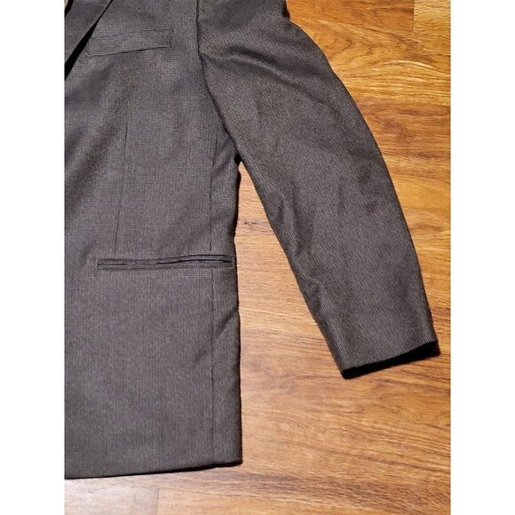 Ralph Lauren Mens Two Button Brown Blazer Poly‎ Blend Sport Coat Jacket Size 43R - Picture 2 of 6